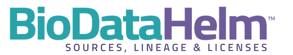 BioDataHelm, sources, lineage and licenses